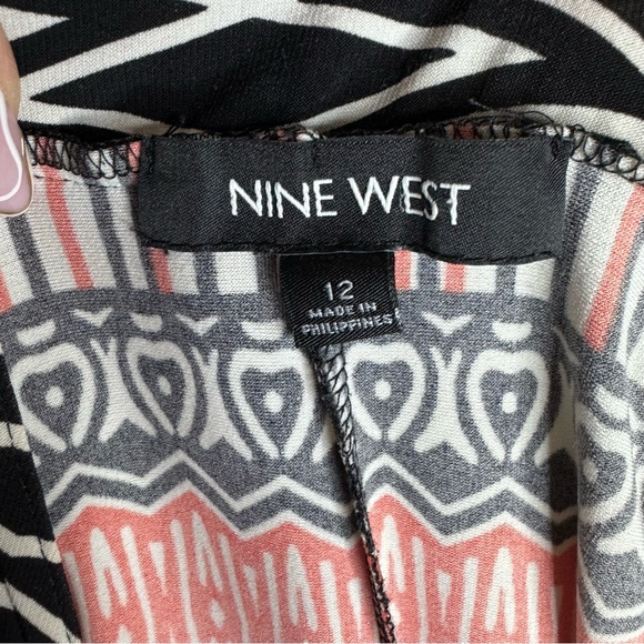 Nine West Racerback Abstract Print Maxi Dress - Picture 5 of 8